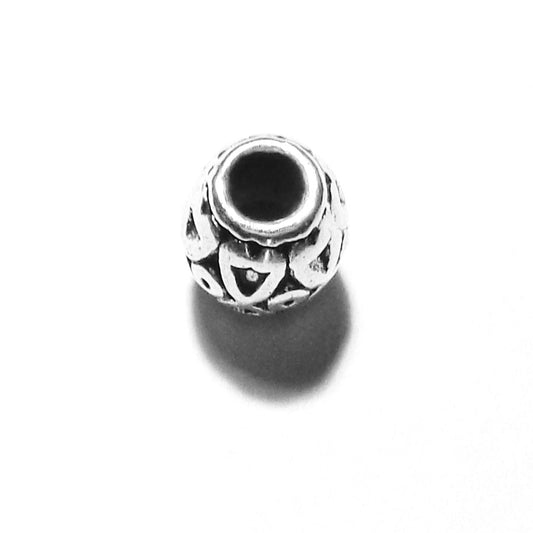 Pewter Big Hole Spacer Bead B101