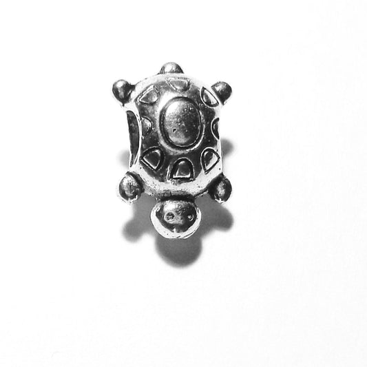 Pewter Big Hole Spacer Bead B107 Turtle