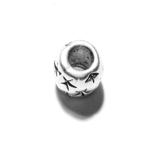 Pewter Big Hole Spacer Bead B108