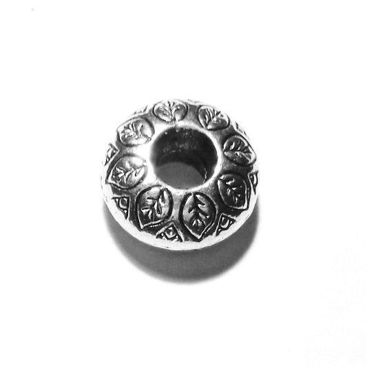 Pewter Big Hole Spacer Bead B110