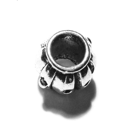 Pewter Big Hole Spacer Bead B111