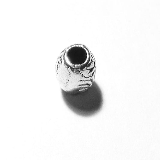 Pewter Big Hole Spacer Bead B113