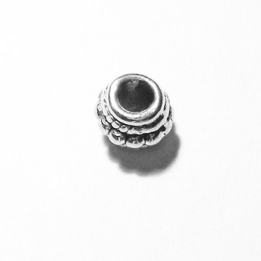 Pewter Big Hole Spacer Bead B115
