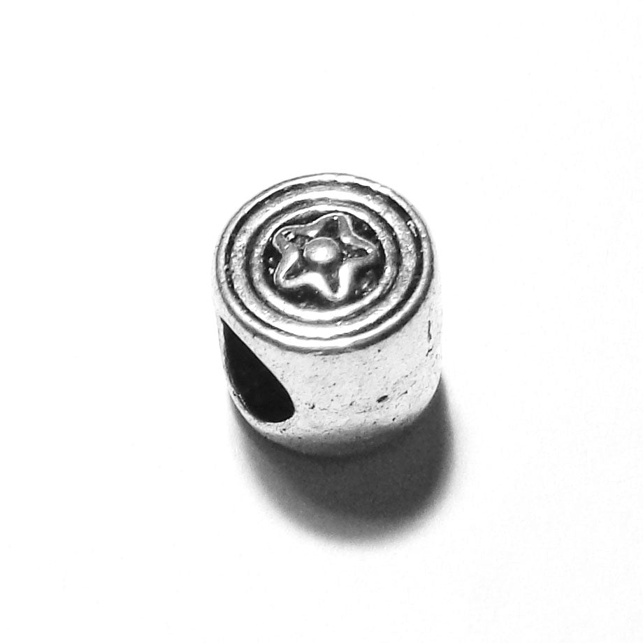 Pewter Big Hole Spacer Bead B207