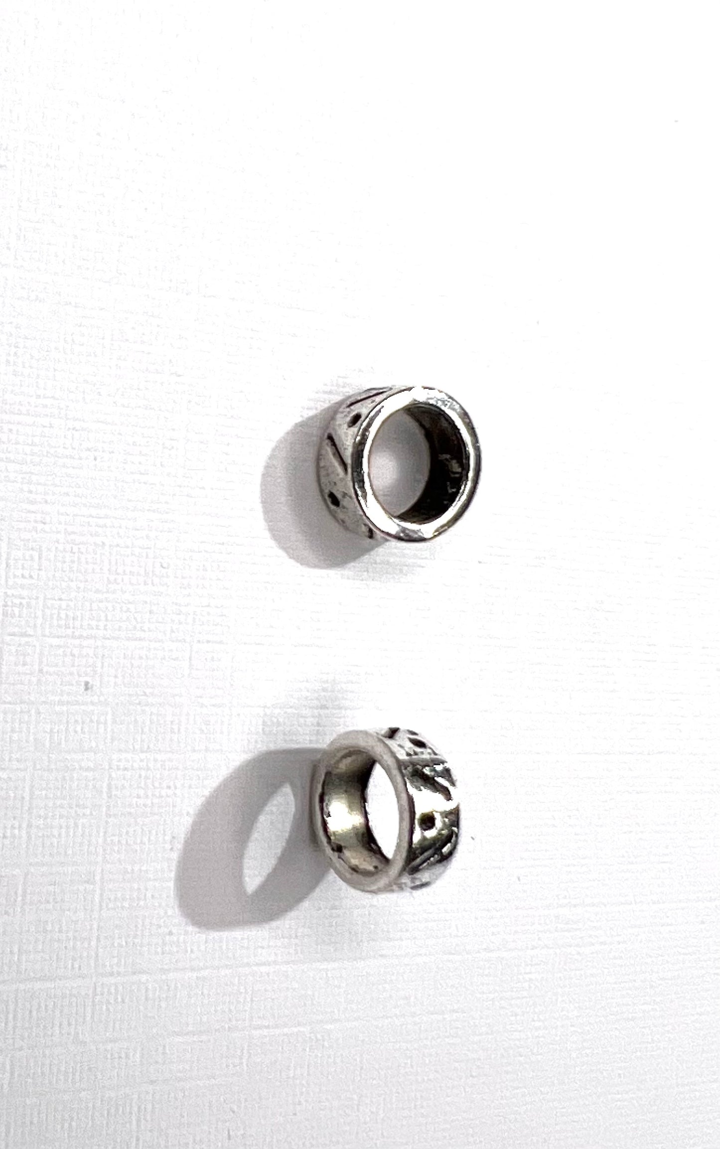 Pewter Big Hole Spacer Bead B412