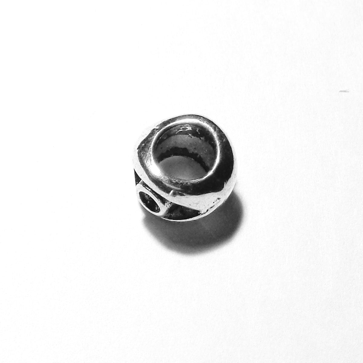 Pewter Big Hole Spacer Bead B612