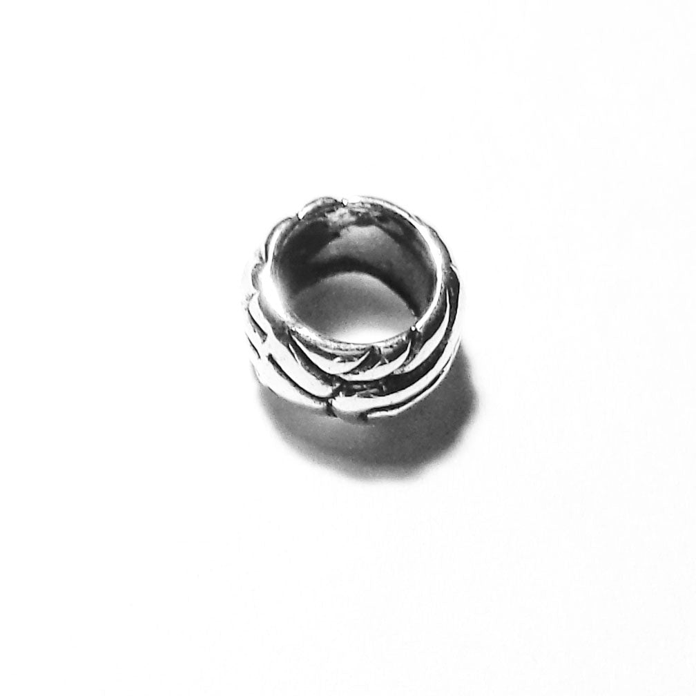Pewter Big Hole Spacer Bead B701