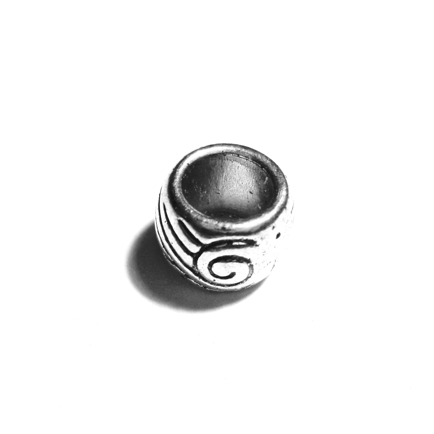Pewter Big Hole Spacer Bead B905