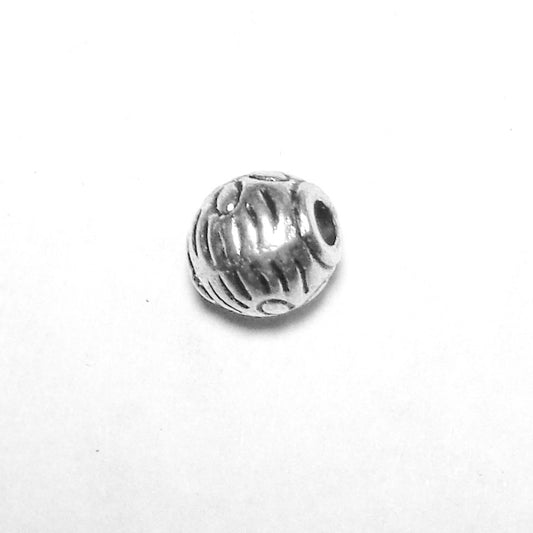 Pewter Big Hole Spacer Bead B104
