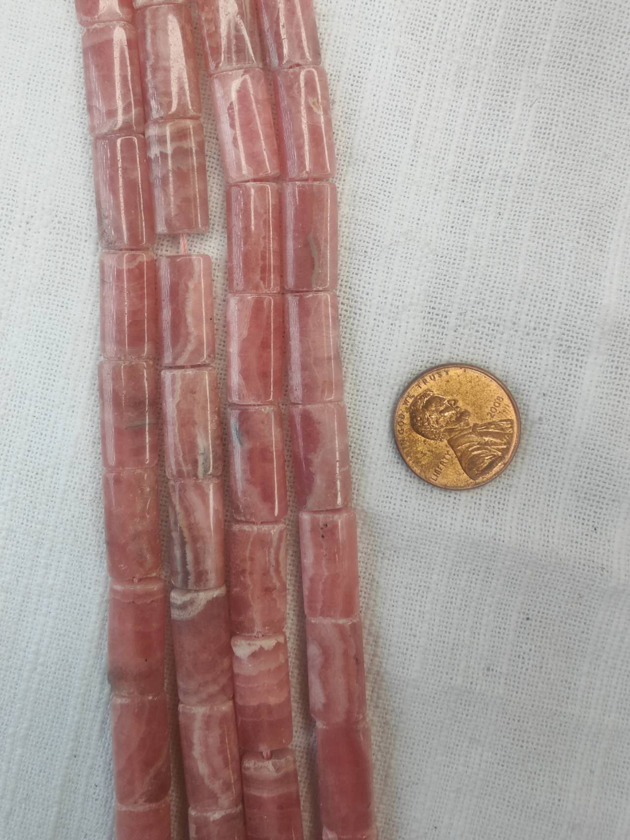 argentina rhodochrosite 8.5mmX16mm rectangle shape AAA grade 15.5"strand