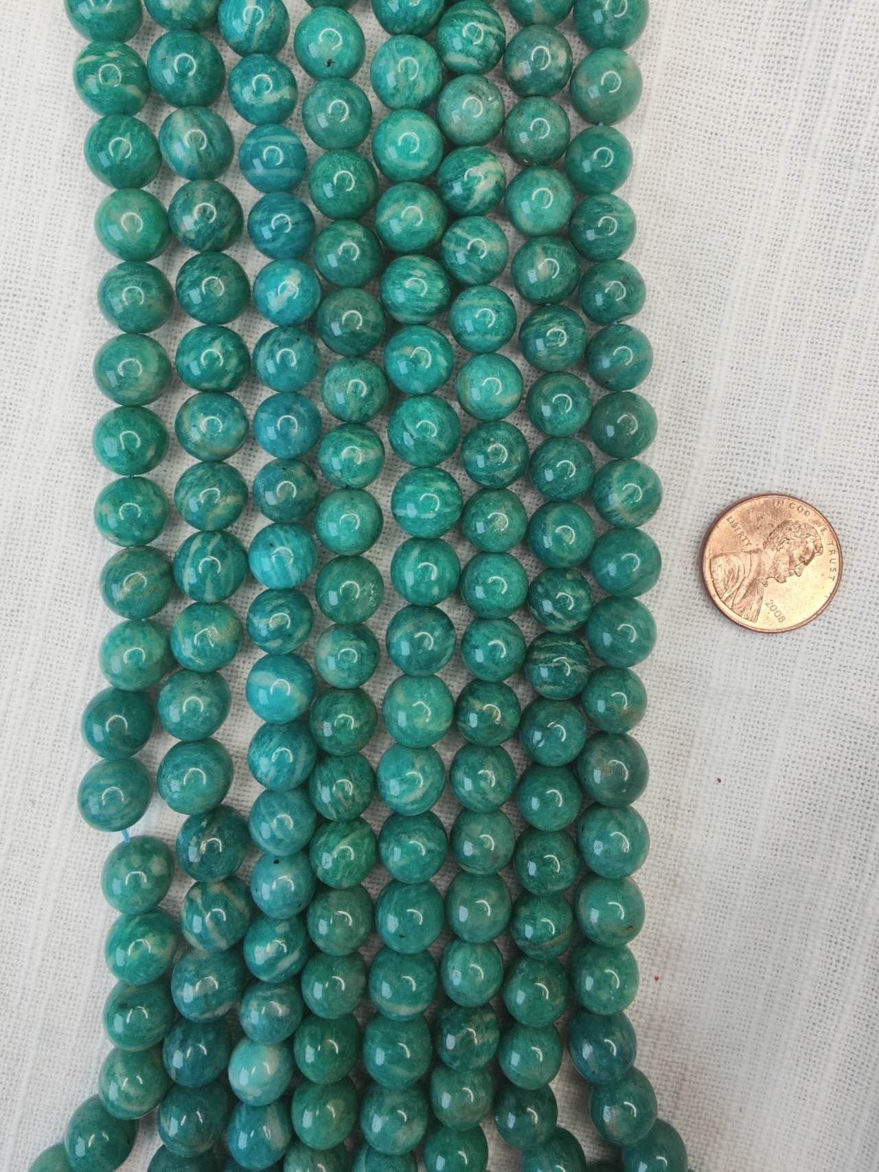 russian amazonite 9mm round beads AAA grade 15.5"strand
