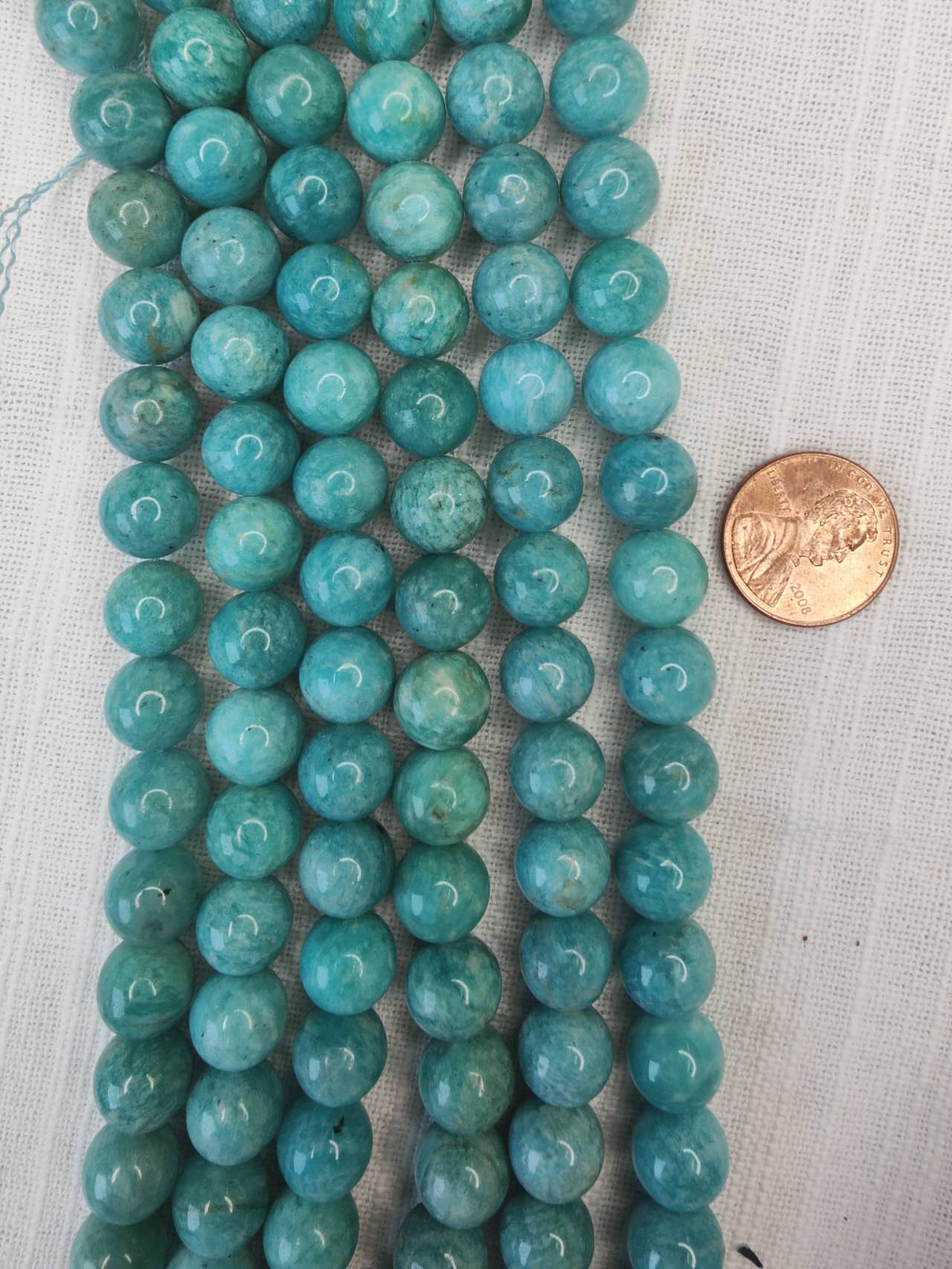russian amazonite 10mm round beads AAA grade 15.5"strand